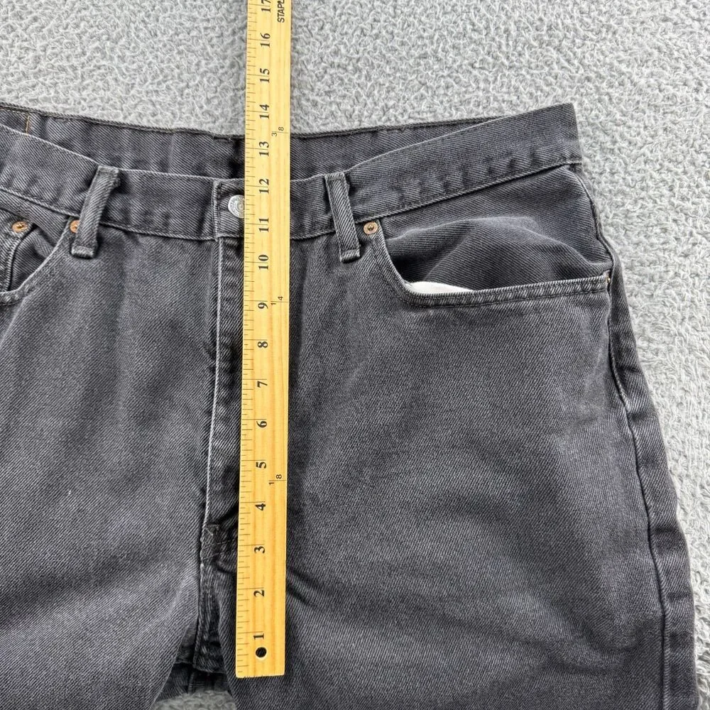 Levi's 560 Relaxed Fit Straight Jeans Mens 36x31 (Tag 38x32) Black 100% Cotton